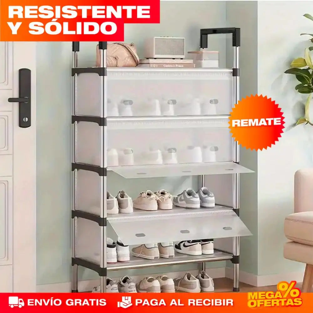 Zapatero Organizador Acrílico de 5 Niveles